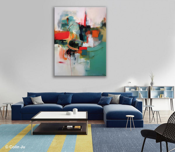 Abstract Wall Paintings, Extra Large Paintings for Dining Room, Hand Painted Canvas Art, Original Artowrk, Contemporary Wall Art Paintings-HomePaintingDecor