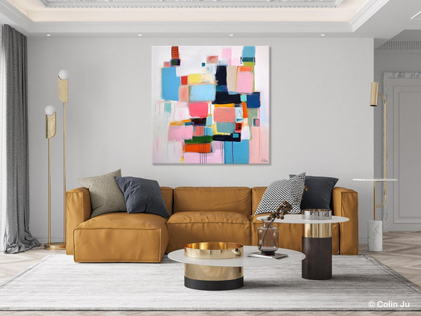 Modern Canvas Paintings, Large Abstract Art for Bedroom, Original Abstract Wall Art, Simple Modern Acrylic Artwork, Contemporary Canvas Art-HomePaintingDecor