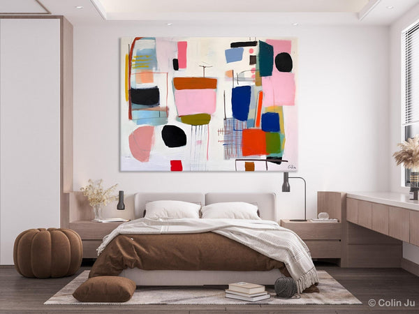 Contemporary Acrylic Painting on Canvas, Original Canvas Art, Large Wall Art Painting for Bedroom, Oversized Modern Abstract Wall Paintings-HomePaintingDecor