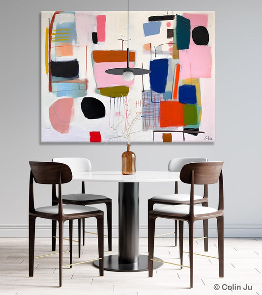Contemporary Acrylic Painting on Canvas, Original Canvas Art, Large Wall Art Painting for Bedroom, Oversized Modern Abstract Wall Paintings-HomePaintingDecor