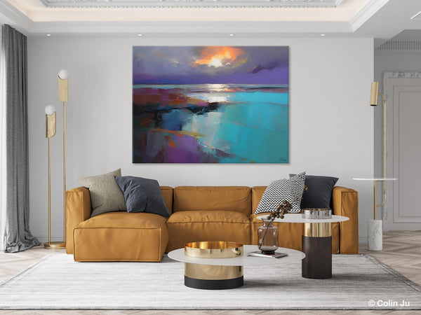 Original Landscape Abstract Painting, Landscape Canvas Paintings for Dining Room, Extra Large Modern Wall Art, Acrylic Painting on Canvas-HomePaintingDecor