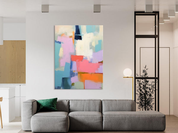 Contemporary Paintings on Canvas, Large Wall Art Painting for Dining Room, Original Abstract Wall Art, Oversized Abstract Wall Art Paintings-HomePaintingDecor