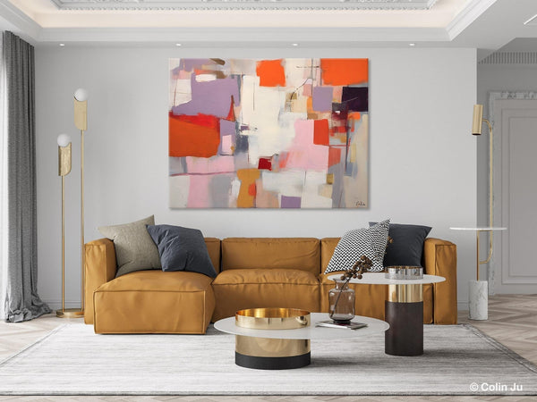 Acrylic Paintings on Canvas, Large Original Abstract Art, Contemporary Acrylic Painting on Canvas, Oversized Modern Abstract Wall Paintings-HomePaintingDecor