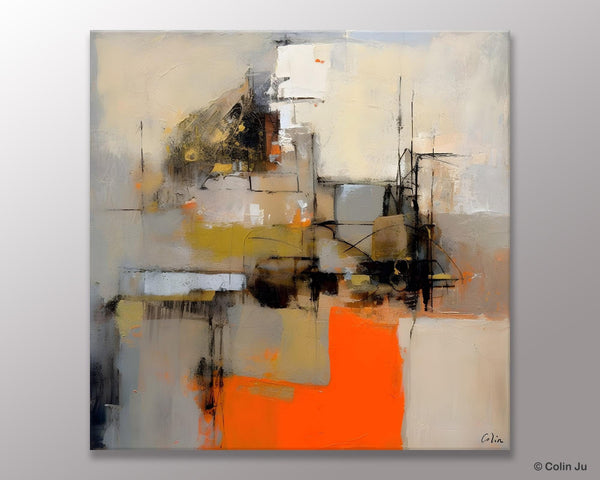 Large Abstract Art for Bedroom, Original Abstract Wall Art, Simple Modern Acrylic Artwork, Modern Canvas Paintings, Contemporary Canvas Art-HomePaintingDecor