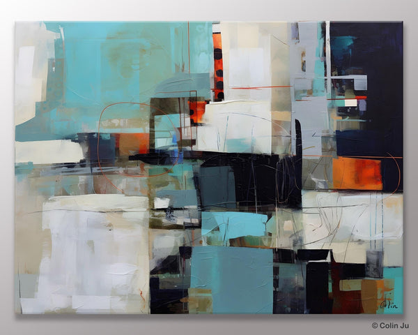 Extra Large Paintings for Dining Room, Abstract Wall Paintings, Hand Painted Canvas Art, Original Artowrk, Contemporary Wall Art Paintings-HomePaintingDecor
