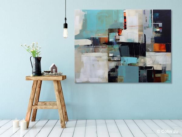Extra Large Paintings for Dining Room, Abstract Wall Paintings, Hand Painted Canvas Art, Original Artowrk, Contemporary Wall Art Paintings-HomePaintingDecor