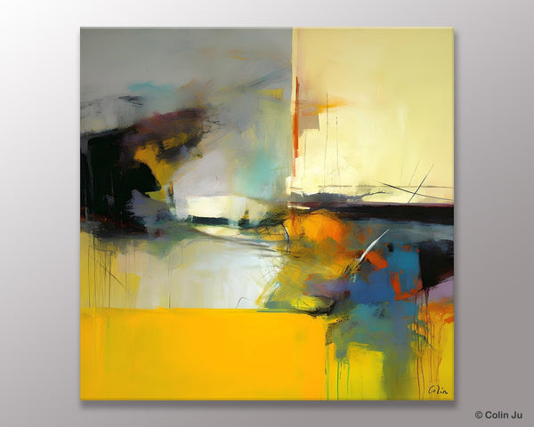 Simple Modern Acrylic Artwork, Modern Canvas Paintings, Large Abstract Art for Bedroom, Original Abstract Wall Art, Contemporary Canvas Art-HomePaintingDecor