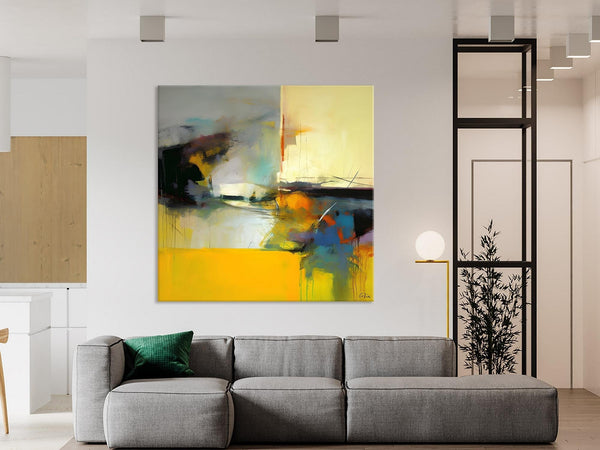 Simple Modern Acrylic Artwork, Modern Canvas Paintings, Large Abstract Art for Bedroom, Original Abstract Wall Art, Contemporary Canvas Art-HomePaintingDecor
