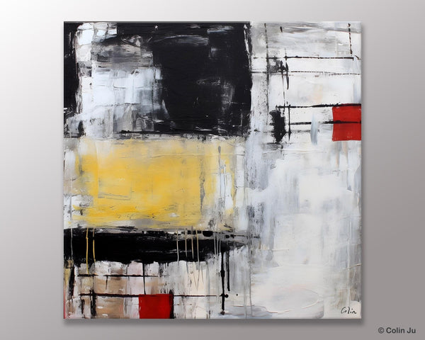 Original Modern Acrylic Artwork, Extra Large Abstract Paintings for Dining Room, Modern Canvas Art Paintings, Abstract Wall Art for Bedroom-HomePaintingDecor