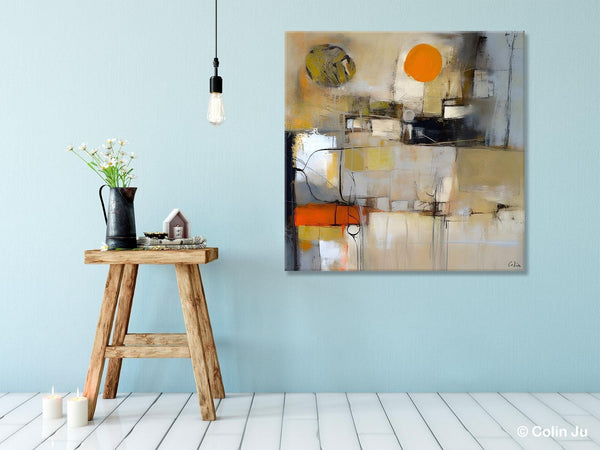 Large Abstract Art for Bedroom, Simple Modern Acrylic Art, Modern Original Abstract Art, Canvas Paintings for Sale, Contemporary Canvas Art-HomePaintingDecor