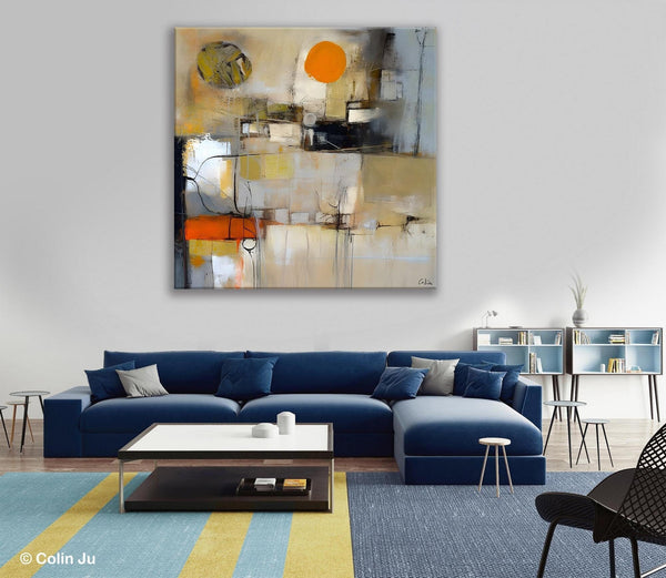 Large Abstract Art for Bedroom, Simple Modern Acrylic Art, Modern Original Abstract Art, Canvas Paintings for Sale, Contemporary Canvas Art-HomePaintingDecor