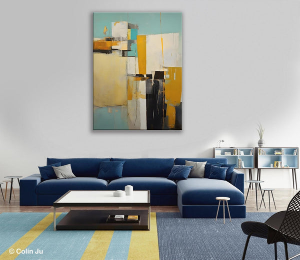 Large Modern Canvas Wall Art Paintings, Large Wall Art Paintings for Bedroom, Original Abstract Art, Hand Painted Acrylic Painting on Canvas-HomePaintingDecor
