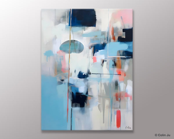Large Wall Paintings for Bedroom, Contemporary Abstract Paintings on Canvas, Oversized Abstract Wall Art Paintings, Original Abstract Art-HomePaintingDecor