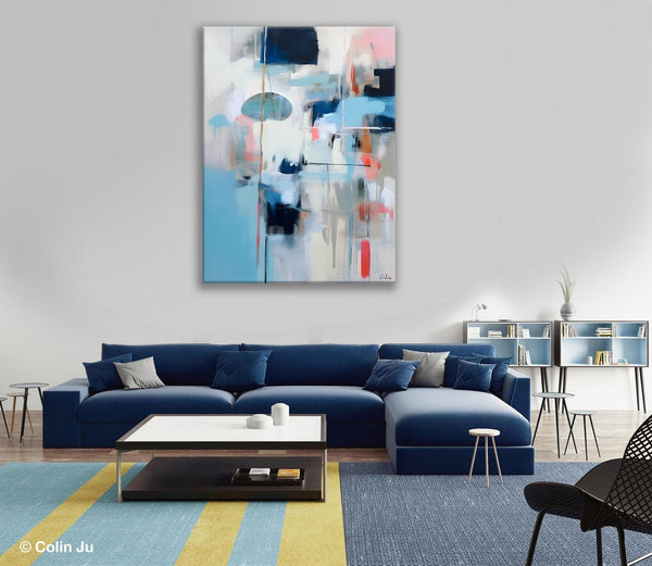 Large Wall Paintings for Bedroom, Contemporary Abstract Paintings on Canvas, Oversized Abstract Wall Art Paintings, Original Abstract Art-HomePaintingDecor