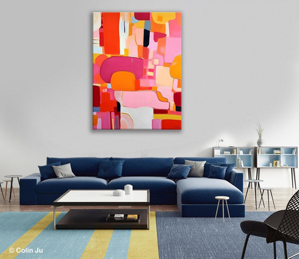 Large Modern Canvas Artwork, Original Wall Art Paintings, Large Paintings for Bedroom, Hand Painted Canvas Art, Acrylic Painting on Canvas-HomePaintingDecor