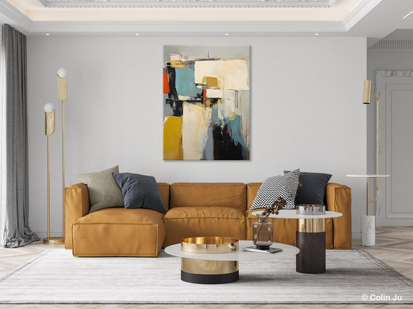 Large Modern Canvas Paintings, Heavy Texture Paintings, Large Original Wall Art Painting for Bedroom, Acrylic Paintings on Canvas-HomePaintingDecor