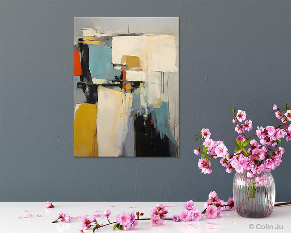 Large Modern Canvas Paintings, Heavy Texture Paintings, Large Original Wall Art Painting for Bedroom, Acrylic Paintings on Canvas-HomePaintingDecor