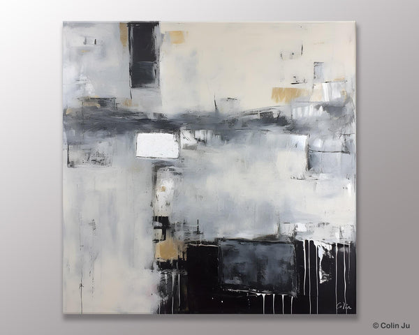Abstract Canvas Art for Living Room, Original Modern Acrylic Art, Modern Canvas Paintings, Extra Large Abstract Paintings for Dining Room