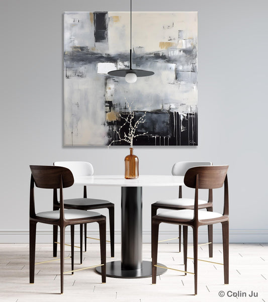 Abstract Canvas Art for Living Room, Original Modern Acrylic Art, Modern Canvas Paintings, Extra Large Abstract Paintings for Dining Room