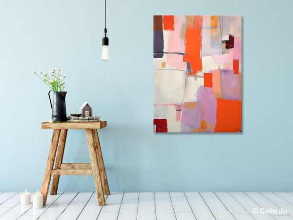 Large Modern Canvas Art for Dining Room, Simple Abstract Art, Large Original Wall Art Painting for Bedroom, Acrylic Paintings on Canvas-HomePaintingDecor
