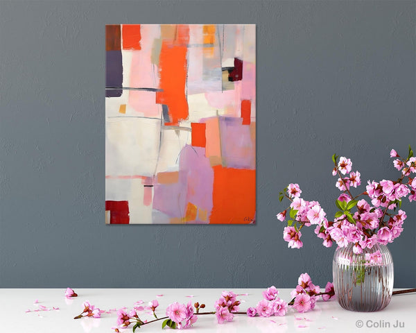 Large Modern Canvas Art for Dining Room, Simple Abstract Art, Large Original Wall Art Painting for Bedroom, Acrylic Paintings on Canvas-HomePaintingDecor