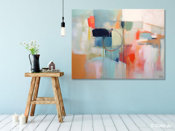 Large Modern Canvas Art, Original Abstract Art Paintings, Hand Painted Acrylic Painting on Canvas, Large Wall Art Painting for Dining Room-HomePaintingDecor