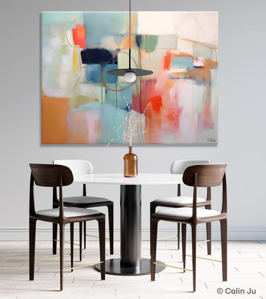 Large Modern Canvas Art, Original Abstract Art Paintings, Hand Painted Acrylic Painting on Canvas, Large Wall Art Painting for Dining Room-HomePaintingDecor
