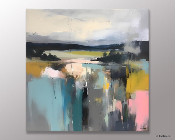 Contemporary Canvas Art, Original Modern Wall Art, Modern Acrylic Artwork, Modern Canvas Paintings, Large Abstract Painting for Bedroom-HomePaintingDecor