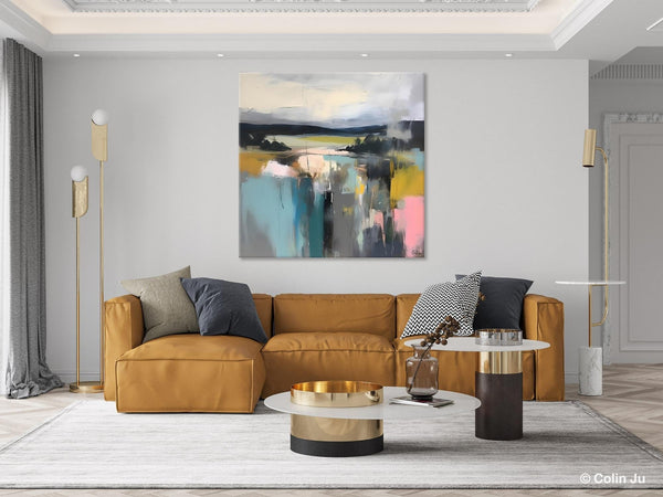 Contemporary Canvas Art, Original Modern Wall Art, Modern Acrylic Artwork, Modern Canvas Paintings, Large Abstract Painting for Bedroom-HomePaintingDecor