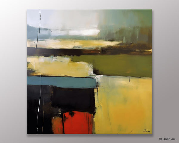 Large Abstract Painting for Bedroom, Original Modern Wall Art Paintings, Modern Acrylic Paintings, Huge Contemporary Canvas Paintings-HomePaintingDecor