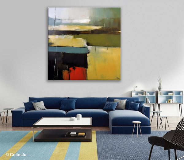 Large Abstract Painting for Bedroom, Original Modern Wall Art Paintings, Modern Acrylic Paintings, Huge Contemporary Canvas Paintings-HomePaintingDecor