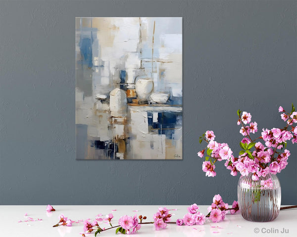 Oversized Contemporary Acrylic Paintings, Modern Abstract Paintings, Original Canvas Wall Art, Extra Large Canvas Painting for Living Room-HomePaintingDecor