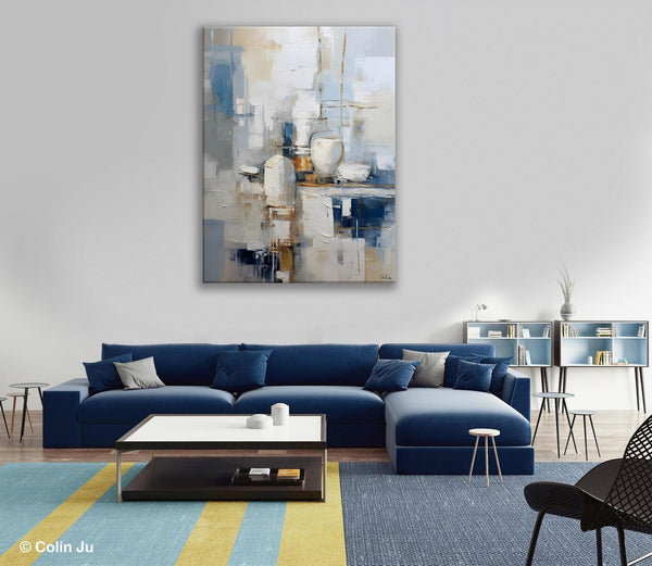 Oversized Contemporary Acrylic Paintings, Modern Abstract Paintings, Original Canvas Wall Art, Extra Large Canvas Painting for Living Room-HomePaintingDecor