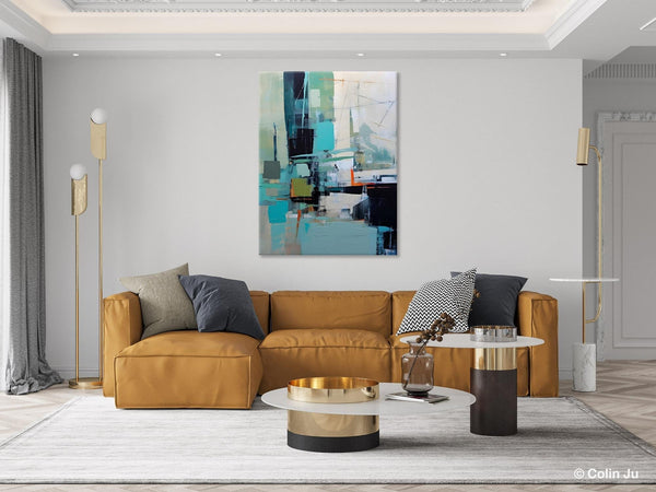 Original Abstract Art, Large Wall Art Painting for Dining Room, Large Modern Canvas Wall Paintings, Hand Painted Acrylic Painting on Canvas-HomePaintingDecor