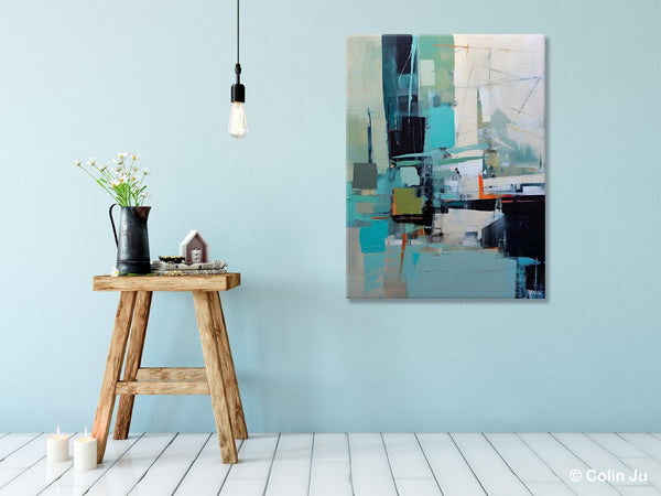 Original Abstract Art, Large Wall Art Painting for Dining Room, Large Modern Canvas Wall Paintings, Hand Painted Acrylic Painting on Canvas-HomePaintingDecor