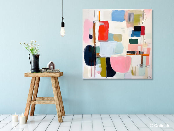Modern Canvas Paintings, Large Abstract Painting for Bedroom, Original Abstract Wall Art, Modern Acrylic Artwork, Contemporary Canvas Art-HomePaintingDecor