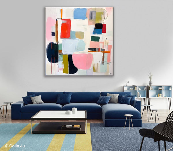 Modern Canvas Paintings, Large Abstract Painting for Bedroom, Original Abstract Wall Art, Modern Acrylic Artwork, Contemporary Canvas Art-HomePaintingDecor