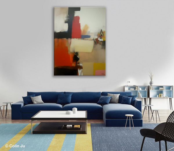 Large Contemporary Wall Art, Abstract Wall Paintings, Extra Large Paintings for Bedroom, Hand Painted Canvas Art, Original Modern Painting-HomePaintingDecor