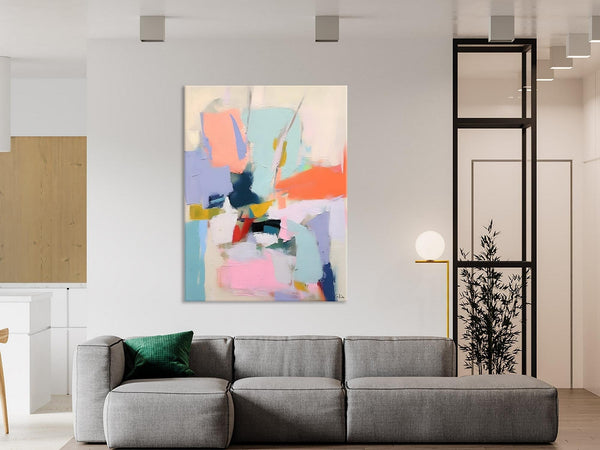 Original Artowrk, Abstract Wall Paintings, Hand Painted Canvas Art, Extra Large Paintings for Dining Room, Contemporary Wall Art Paintings-HomePaintingDecor