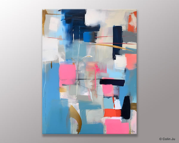 Modern Wall Art Paintings, Canvas Paintings for Bedroom, Contemporary Acrylic Painting on Canvas, Large Original Art, Buy Wall Art Online-HomePaintingDecor