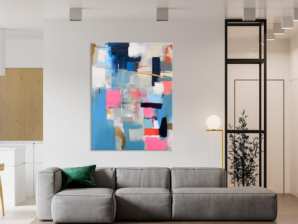 Modern Wall Art Paintings, Canvas Paintings for Bedroom, Contemporary Acrylic Painting on Canvas, Large Original Art, Buy Wall Art Online-HomePaintingDecor