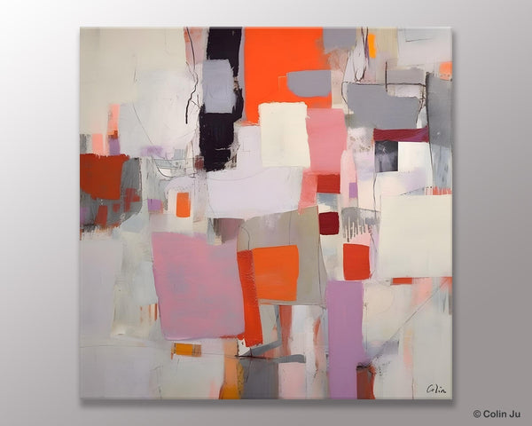 Modern Acrylic Artwork, Original Modern Paintings, Contemporary Canvas Art, Heavy Texture Canvas Art, Large Abstract Painting for Bedroom-HomePaintingDecor