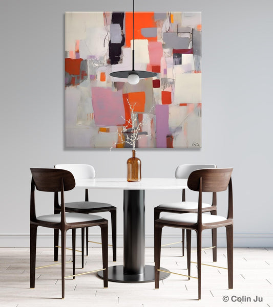 Modern Acrylic Artwork, Original Modern Paintings, Contemporary Canvas Art, Heavy Texture Canvas Art, Large Abstract Painting for Bedroom-HomePaintingDecor