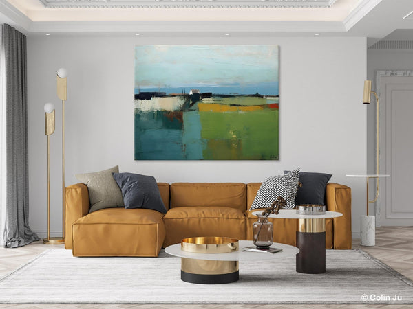 Abstract Landscape Painting for Living Room, Heavy Texture Painting, Hand Painted Canvas Art, Original Abstract Art, Acrylic Art on Canvas-HomePaintingDecor