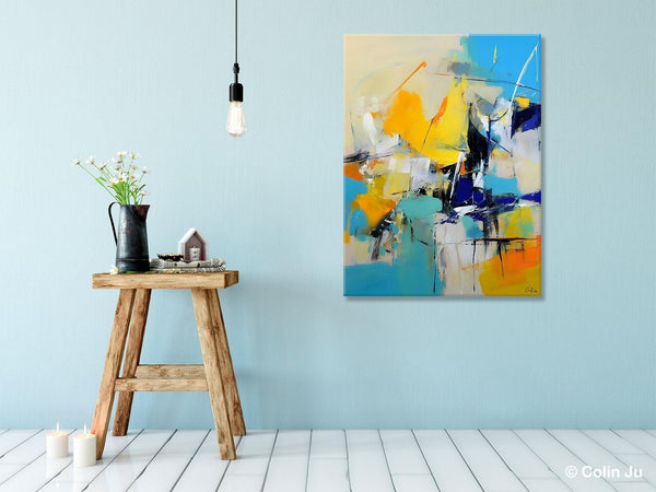 Original Canvas Wall Art, Oversized Contemporary Acrylic Paintings, Modern Abstract Paintings, Extra Large Canvas Painting for Living Room-HomePaintingDecor