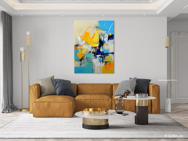 Original Canvas Wall Art, Oversized Contemporary Acrylic Paintings, Modern Abstract Paintings, Extra Large Canvas Painting for Living Room-HomePaintingDecor