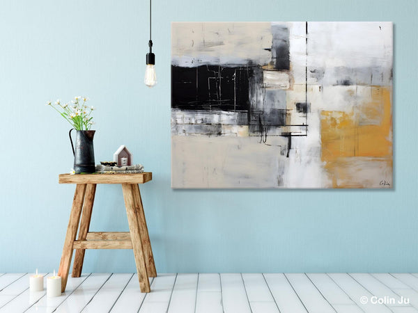 Modern Abstract Art Paintings, Extra Large Canvas Painting for Bedroom, Original Canvas Wall Art, Oversized Contemporary Acrylic Paintings-HomePaintingDecor