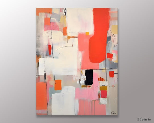 Extra Large Painting on Canvas, Huge Contemporary Acrylic Paintings, Extra Large Canvas Painting for Bedroom, Original Abstract Wall Art-HomePaintingDecor