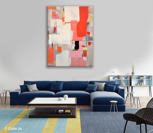 Extra Large Painting on Canvas, Huge Contemporary Acrylic Paintings, Extra Large Canvas Painting for Bedroom, Original Abstract Wall Art-HomePaintingDecor