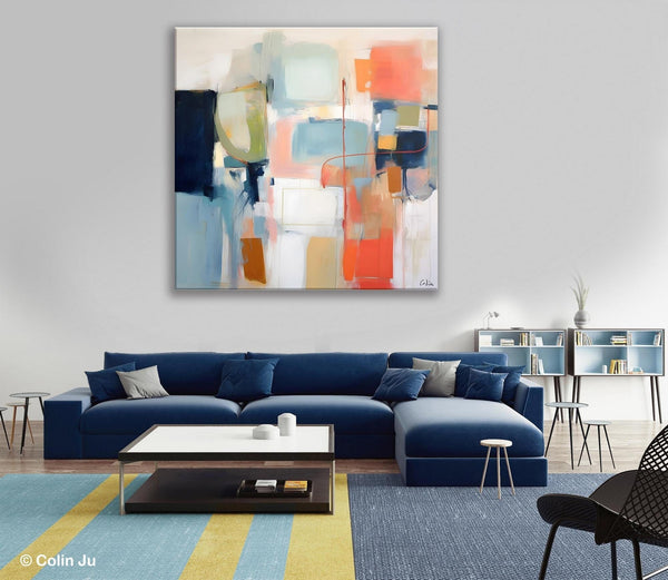 Large Abstract Painting for Bedroom, Original Modern Paintings, Contemporary Canvas Art, Modern Acrylic Artwork, Buy Art Paintings Online-HomePaintingDecor